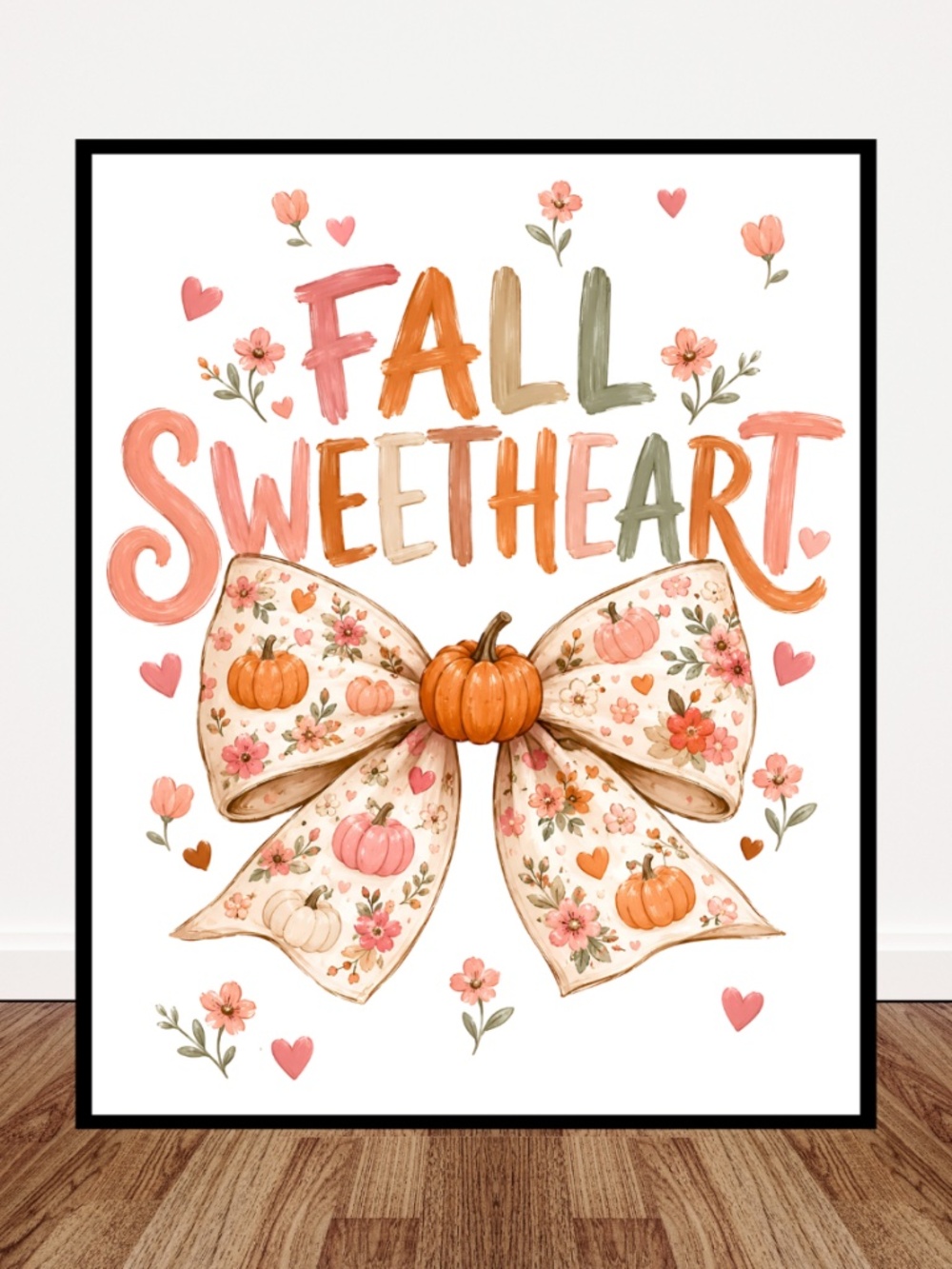 Girly Fall Decor Wall Art